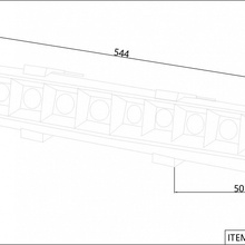 Favourite Roshni 3083-10C Встраиваемый светильник 54,4x4,2 см, Германия - фото 1 - фото 4