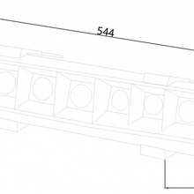 Favourite Roshni 3084-10C Встраиваемый светильник 54,4x4,2 см, Германия - фото 1 - фото 4