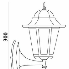 Feron 6101 11052 Уличный светильник 18x30 см, Китай - фото 1 - фото 2