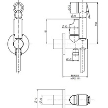 Fima Carlo Frattini Collettivita F2320/1NOR Золото Смеситель с гигиеническим душем 12,1x7x13,6 см, для встраиваемых систем, Италия - фото 1 - фото 2