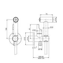 Fima Carlo Frattini Collettivita F2320/4CR Хром Смеситель с гигиеническим душем для встраиваемых систем, Италия - фото 1 - фото 2