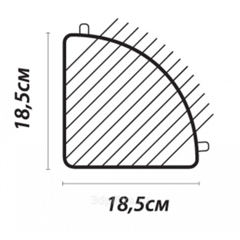 Полка угловая fixsen fx 858 3