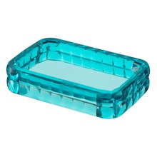 Fixsen Glady FX-11-92 бирюзовый Мыльница 8x12,5x2,5 см, Чехия - фото 1 - фото 1