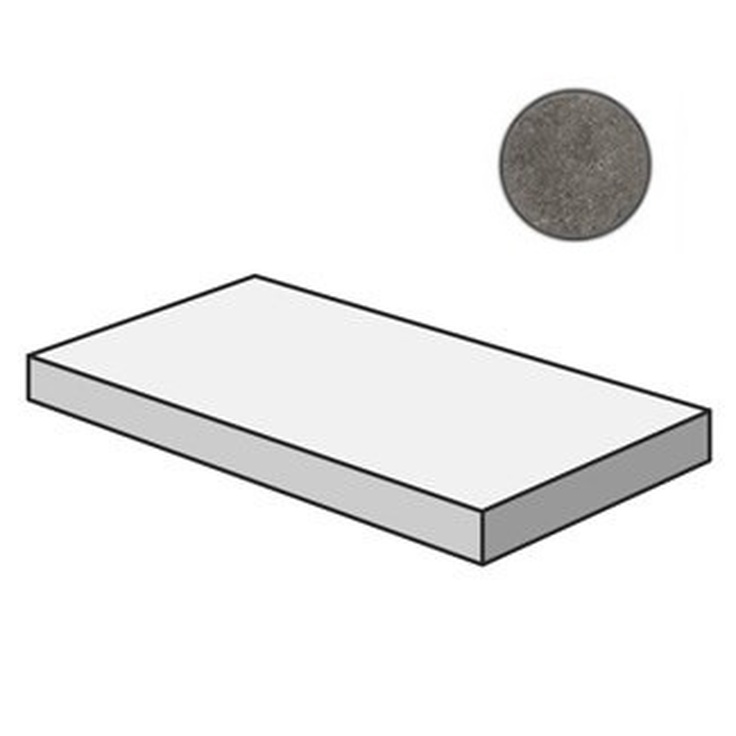 Flaviker PI.SA Backstage BKRA23S Graphite Angolare Top SX Угловая ступень 32x120 см, Италия, под камень  - фото 1