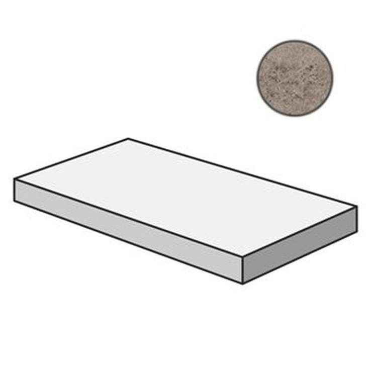 Flaviker PI.SA Backstage BKRA30S Tan Angolare Top SX Угловая ступень 32x120 см, Италия, под камень  - фото 1