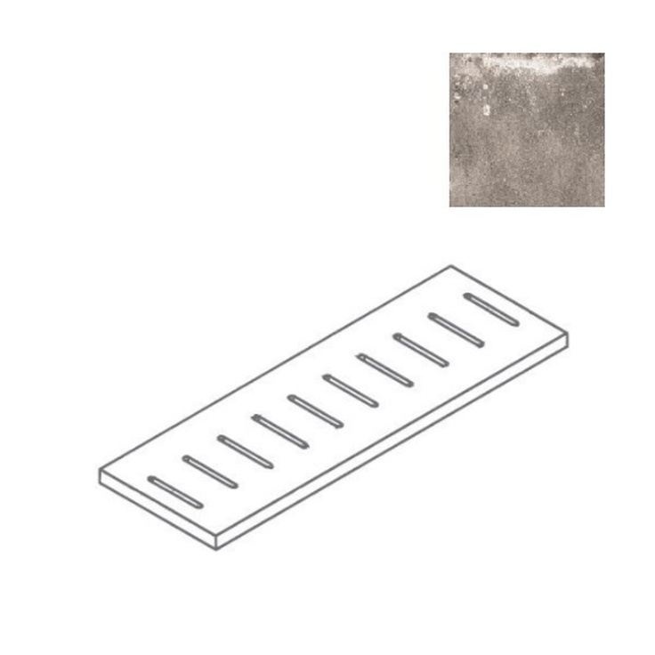 Flaviker PI.SA X20 BKGR23M Backstage Graphite Griglia Спец. Элемент 19x76 см, Италия, под металл - фото 1