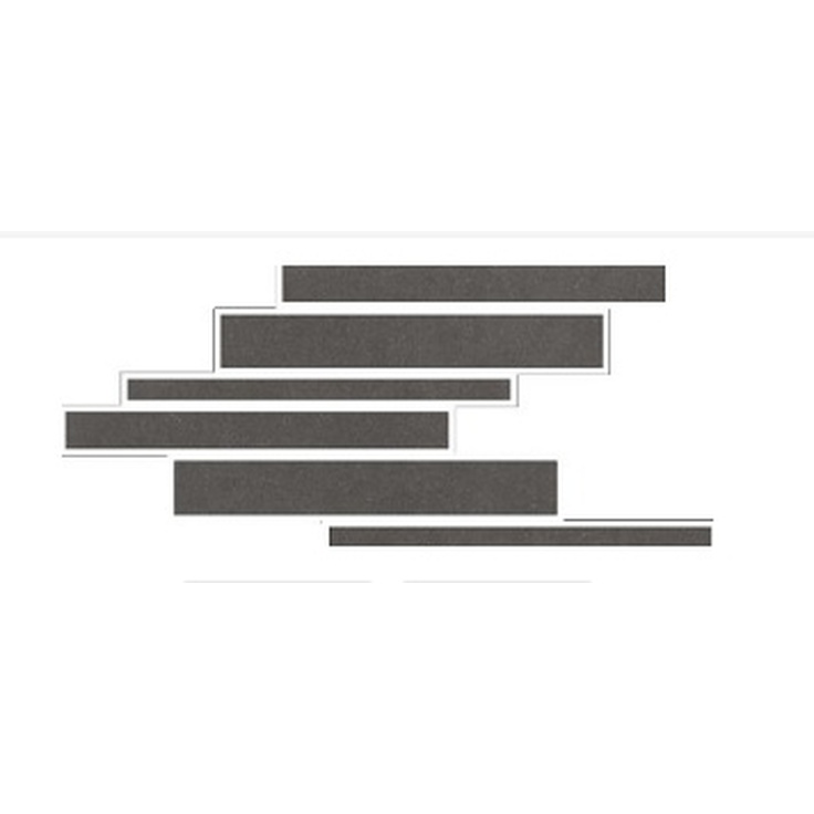 Floor Gres (Florim) Earthtech 772420 Carbon Ground Modulo Listello Sfalsato Comfort Мозаика 21x40 см, Италия, под мозаику - фото 1