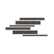 Floor Gres (Florim) Earthtech 772426 Carbon Flakes Modulo Listello Sfalsato Comfort Мозаика 21x40 см, Италия, под мозаику - фото 1 - фото 1