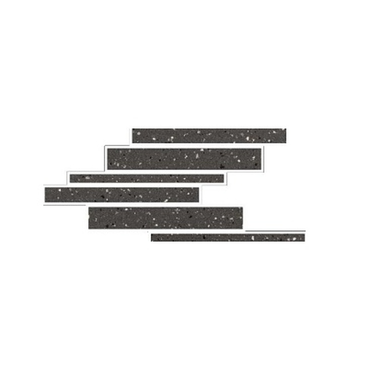 Floor Gres (Florim) Earthtech 772432 Carbon Flakes Modulo Listello Sfalsato Glossy Мозаика 21x40 см, Италия, под мозаику - фото 1