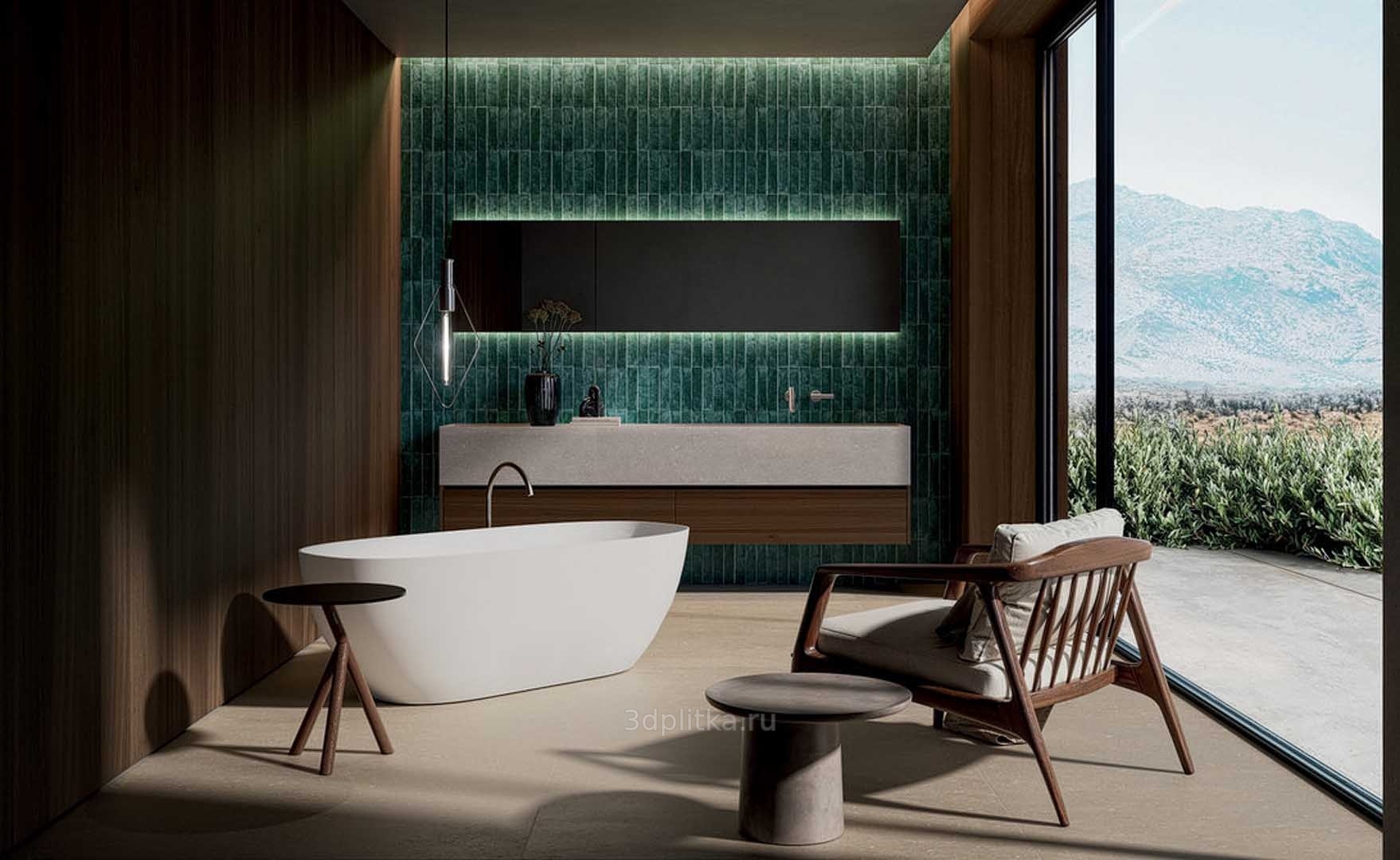 Florim SensiColore 5,7x23,2, керамика, Италия, ничего - фото интерьера 1