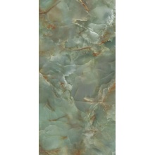 Fondovalle Infinito 2.0 INF3490 Onyx Green Crystal Polished 6mm Керамогранит 60x120 см, Италия, под мрамор - фото 1 - фото 1