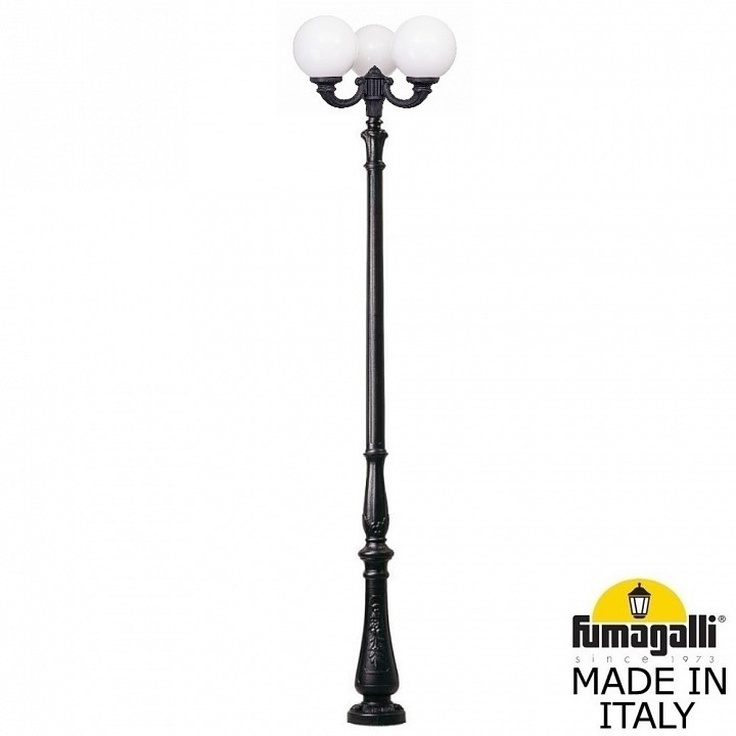 Fumagalli GLOBE 300 G30.205.R30.AYE27 Фонарный столб 30x345 см, Италия - фото 1 Fumagalli GLOBE 300 G30.205.R30.AYE27 Фонарный столб 30x345 см, Италия - фото 1