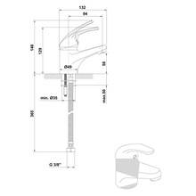 Gala Alea G3935500 Для раковины Хром Смеситель 13,2x4,9x12,9 см, для раковины, Испания - фото 1 - фото 2