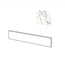Gardenia Orchidea La Marmoteca 0016084 Battiscopa Statuario Spider Soft 6mm Плинтус 5,5x120 см, Италия, под мрамор - фото 1