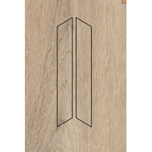 Gardenia Orchidea Tabulae 0021110 Chevron Genuine Sabbia Nat Ret Керамогранит 15x85 см, Италия, под дерево - фото 1 - фото 1