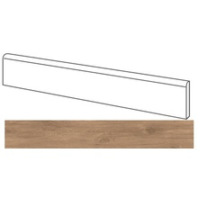 Gardenia Orchidea Just Nature ML52003 Batt. Mol. Beige Scuro Бордюр 7x120 см, Италия, под дерево - фото 1 - фото 1