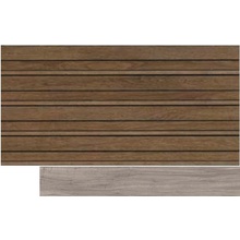 Gardenia Orchidea Just Nature Mos.List T12 Grigio 52091 Декор 30x60 см, Италия, под дерево - фото 1 - фото 1