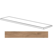 Gardenia Orchidea Just Nature 52123 Gradone Ang. Sx Beige Scuro Ступень 32x120x4 см, Италия, под дерево - фото 1 - фото 1