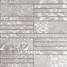 Gardenia Orchidea Walk 41302 Mosaico T20 Bianco Silver Настенная плитка 33,3x33,3 см, Италия, под мозаику - фото 1 - фото 1