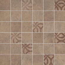 Gardenia Orchidea Walk Mosaico T36 Dec. Fango 41321 Настенная плитка 33,3x33,3 см, Италия, под мозаику - фото 1 - фото 1