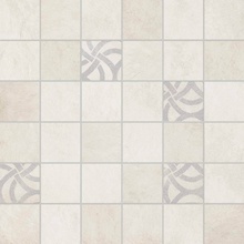 Gardenia Orchidea Walk Mosaico T36 Dec. Bianco 41325 Настенная плитка 33,3x33,3 см, Италия, под мозаику - фото 1 - фото 1