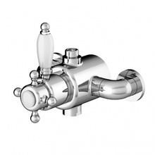 Gattoni Termostatici TSRE940C0.I сr Для ванны и душа Термостат Белый | Хром Смеситель 15,84x22x7 см, для ванны с душем, Италия - фото 1 - фото 1