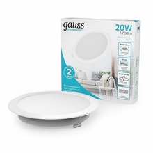 Gauss Elementary 997420218 Встраиваемый светильник 17x17 см, Китай - фото 1 - фото 3