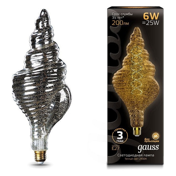 Gauss Led Vintage Filament Flexible 166802008 Лампочка Китай - фото 1