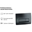 Geberit Delta 50 458.128.DW.2 Панель смыва Чёрная матовая Система инсталляции (комплект) 12x50x112 см, Швейцария - фото 4