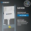 Geberit Duofix 458.163.21.2 Панель смыва Хром глянец Система инсталляции (комплект) Швейцария - фото 3