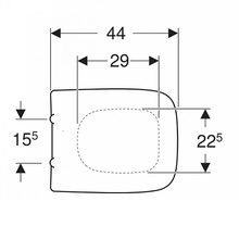 Geberit Renova Plan 500.832.00.1 с микролифтом Крышка-сиденье 44x36x4 см, Швейцария - фото 1 - фото 2