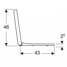 Geberit Renova Plan 500.832.00.1 с микролифтом Крышка-сиденье 44x36x4 см, Швейцария - фото 1 - фото 3