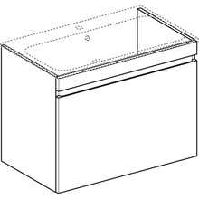 Geberit Renova Plan 869581000 Темно-серый матовый  80 Тумба для раковины 47,3x78,8x58,5 см, Швейцария - фото 1 - фото 3