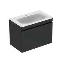 Geberit Renova Plan 869581000 Темно-серый матовый  80 Тумба для раковины 47,3x78,8x58,5 см, Швейцария - фото 1 - фото 1