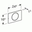Geberit Sigma 10 115.787.SN.5 Нержавеющая сталь Кнопка смыва 1,5x24,6x16,4 см, Швейцария - фото 2