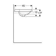 Geberit Variform 500.740.01.2 Белый 55 Раковина 45x55x17,8 см, Швейцария - фото 1 - фото 4
