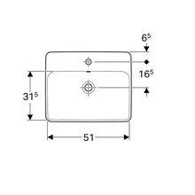 Geberit Variform 500.740.01.2 Белый 55 Раковина 45x55x17,8 см, Швейцария - фото 1 - фото 2