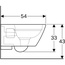 Geberit Renova Plan 500.378.01.1 Унитаз подвесной 54x35x33 см, Швейцария - фото 4