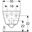 Geberit Renova Plan 500.378.01.1 Унитаз подвесной 54x35x33 см, Швейцария - фото 3