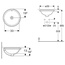 Geberit Variform 500.746.01.2 33 встраиваемая снизу, без перелива Раковина 33x33x18,1 см, Швейцария - фото 2