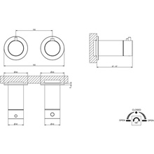 Gessi 316 54234#239 Для ванны и душа Нержавеющая сталь (внешняя часть) Смеситель с термостатом для ванны, Италия - фото 1 - фото 2