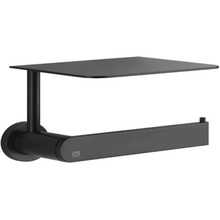 Gessi Emporio 38855#299 С полкой Черный матовый Держатель туалетной бумаги 10,2x16,7x9,9 см, Италия - фото 1 - фото 1