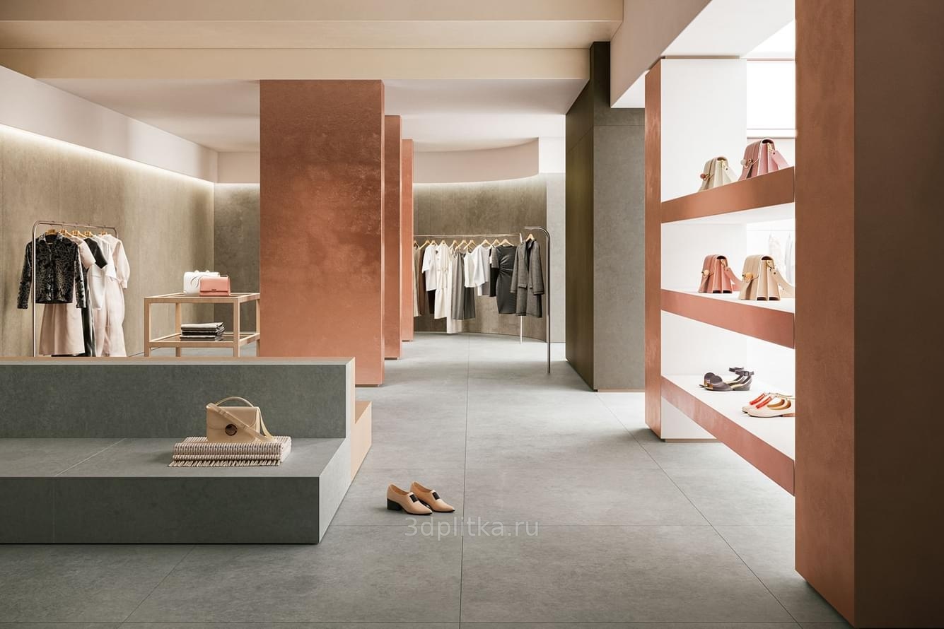 Gigacer Molitor 60x60, керамогранит, Италия, под камень  - фото интерьера 1