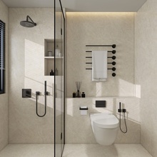Global Tile Королевский Тадж-Махал 60x120 см, керамогранит, Россия, под камень , полуматовая - фото интерьера 1 - фото 1