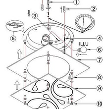 Globo Lighting Ayana 40412 Потолочный светильник 24x24x8,5 см, Австрия - фото 1 - фото 2