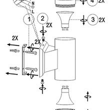 Globo Lighting Gantar 32028-2 Уличный светильник 6,5x15,5 см, Австрия - фото 1 - фото 2