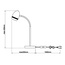 Globo Lighting Manjola 56206-1T Настольная лампа офисная 24x11x43 см, Австрия - фото 2