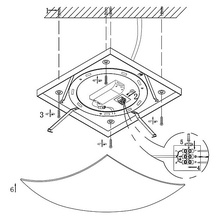 Globo Lighting Noir 40484 Потолочный светильник 30x30x8,5 см, Австрия - фото 1 - фото 3