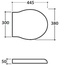 Globo Paestum PA029BRbi/br С микролифтом Белый/Бронза Крышка-сиденье 44,5x38x5 см, Италия - фото 2