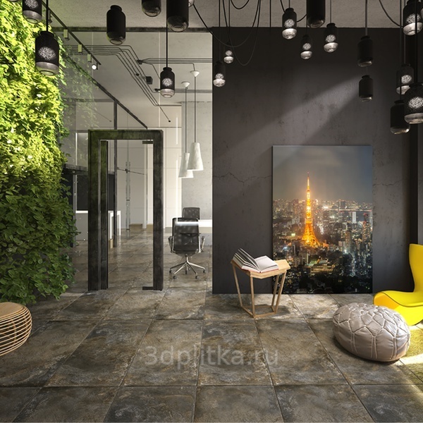 Goldis Tile Galaxy 59,7x119,8 см, керамогранит, Иран, под камень  - фото интерьера 1